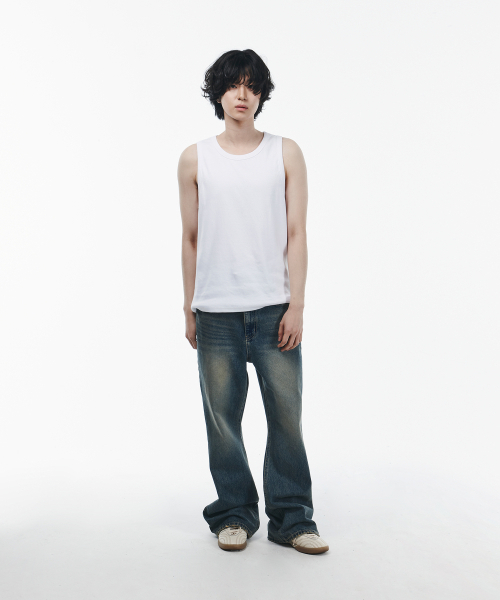 SIGNATURE（シグネチャ）の「リブドスリーブレスTシャツ[ホワイト]（Tシャツ/カットソー・レディース・その他・MEDIUM/LARGE）」の6枚目の写真