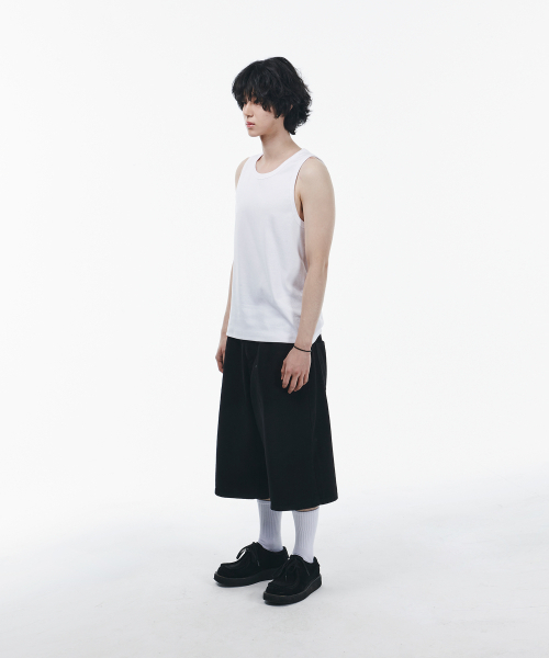SIGNATURE（シグネチャ）の「リブドスリーブレスTシャツ[ホワイト]（Tシャツ/カットソー・レディース・その他・MEDIUM/LARGE）」の8枚目の写真