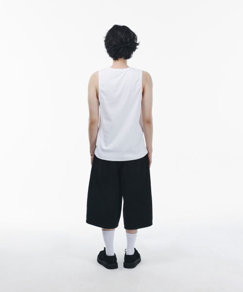 SIGNATURE（シグネチャ）の「リブドスリーブレスTシャツ[ホワイト]（Tシャツ/カットソー・レディース・その他・MEDIUM/LARGE）」の9枚目の写真