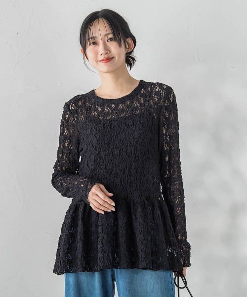 Droite lautreamont（ドロワットロートレアモン）の「カムイレースカットソー（Tシャツ/カットソー・レディース・オフホワイト/ブラック・M）」の2枚目の写真