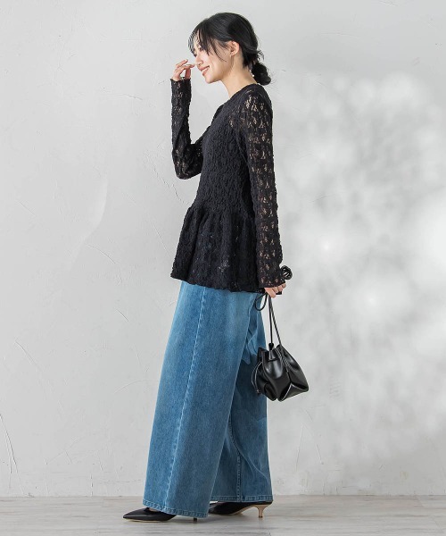 Droite lautreamont（ドロワットロートレアモン）の「カムイレースカットソー（Tシャツ/カットソー・レディース・オフホワイト/ブラック・M）」の22枚目の写真