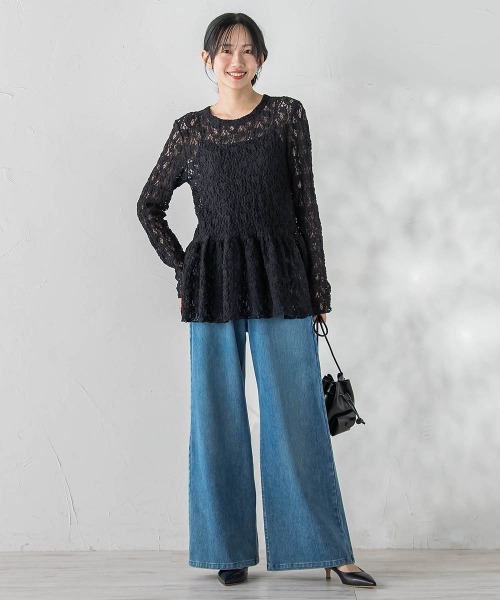 Droite lautreamont（ドロワットロートレアモン）の「カムイレースカットソー（Tシャツ/カットソー・レディース・オフホワイト/ブラック・M）」の20枚目の写真