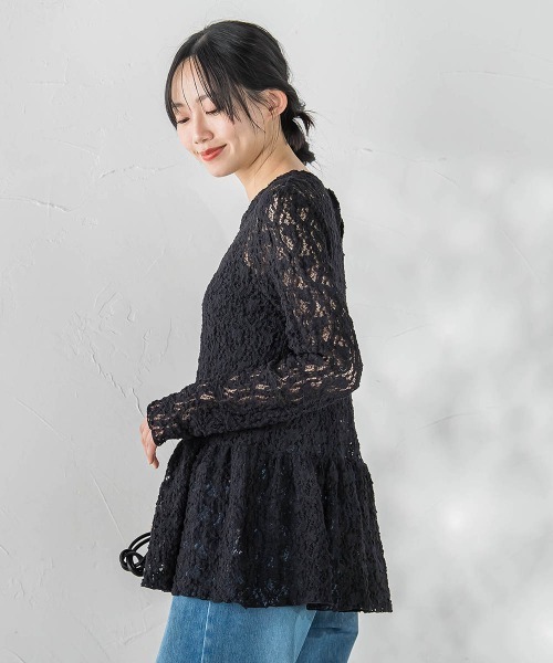 Droite lautreamont（ドロワットロートレアモン）の「カムイレースカットソー（Tシャツ/カットソー・レディース・オフホワイト/ブラック・M）」の18枚目の写真