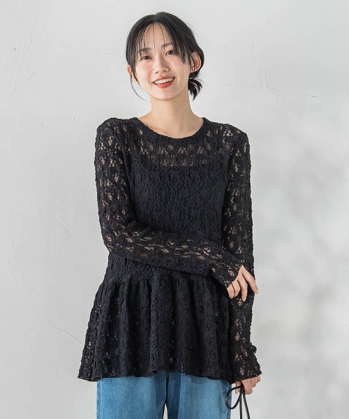 Droite lautreamont（ドロワットロートレアモン）の「カムイレースカットソー（Tシャツ/カットソー・レディース・オフホワイト/ブラック・M）」の17枚目の写真