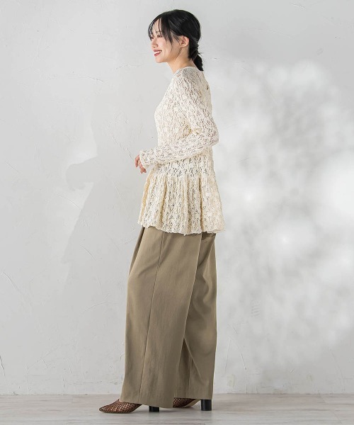 Droite lautreamont（ドロワットロートレアモン）の「カムイレースカットソー（Tシャツ/カットソー・レディース・オフホワイト/ブラック・M）」の14枚目の写真