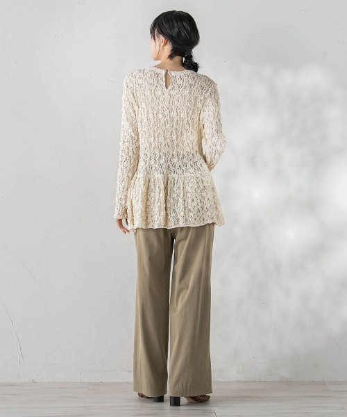 Droite lautreamont（ドロワットロートレアモン）の「カムイレースカットソー（Tシャツ/カットソー・レディース・オフホワイト/ブラック・M）」の15枚目の写真