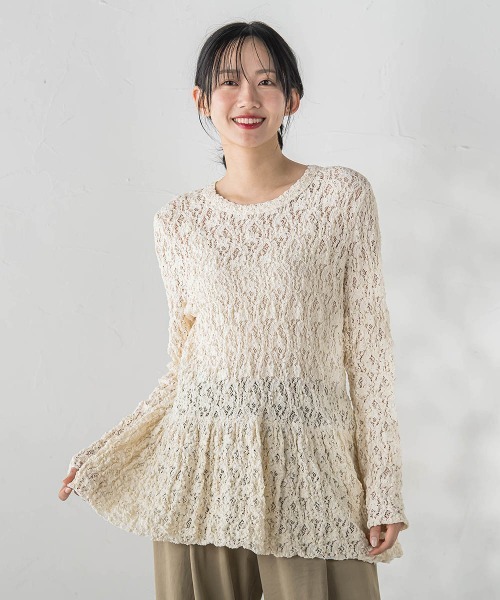 Droite lautreamont（ドロワットロートレアモン）の「カムイレースカットソー（Tシャツ/カットソー・レディース・オフホワイト/ブラック・M）」の3枚目の写真