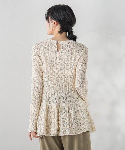 Droite lautreamont（ドロワットロートレアモン）の「カムイレースカットソー（Tシャツ/カットソー・レディース・オフホワイト/ブラック・M）」の6枚目の写真