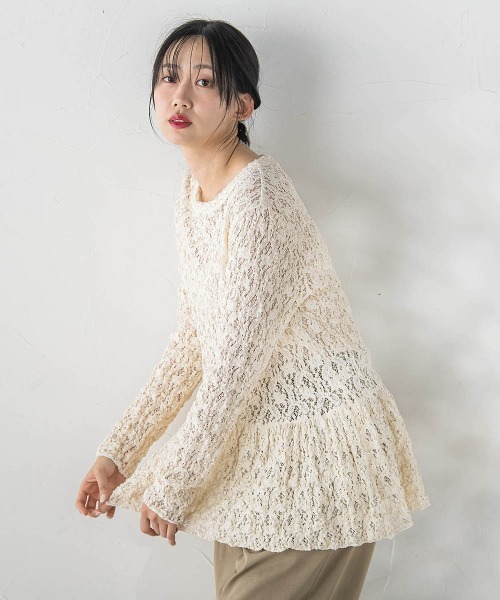 Droite lautreamont（ドロワットロートレアモン）の「カムイレースカットソー（Tシャツ/カットソー・レディース・オフホワイト/ブラック・M）」の10枚目の写真