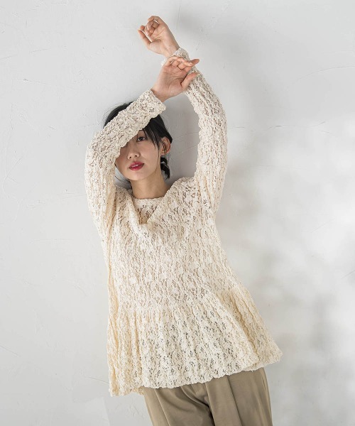 Droite lautreamont（ドロワットロートレアモン）の「カムイレースカットソー（Tシャツ/カットソー・レディース・オフホワイト/ブラック・M）」の8枚目の写真