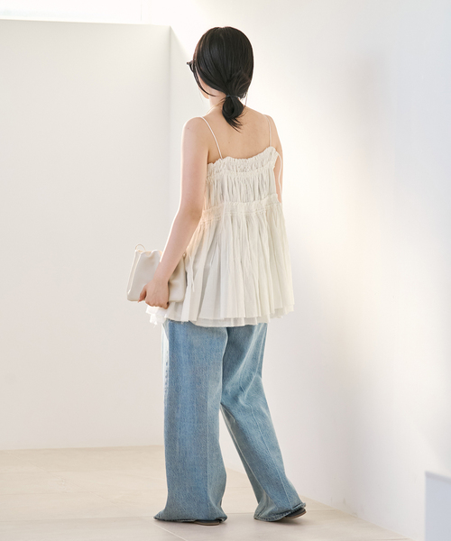 plage（プラージュ）の「IND VOIL TACK キャミソール（キャミソール・レディース・ブラック・FREE）」の11枚目の写真