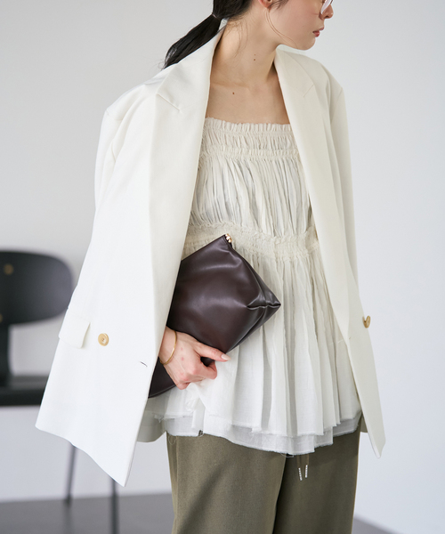 plage（プラージュ）の「IND VOIL TACK キャミソール（キャミソール・レディース・ブラック・FREE）」の20枚目の写真