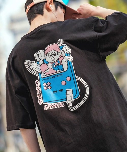 En serio TOKYO(エンソリオトーキョー)の「【SIDEWAYSTANCE】半袖ゲームプリントTシャツ SIDE23-077/SIDE23-121(Tシャツ/カットソー・メンズ・ブラック/ホワイト/パープル・SMALL/MEDIUM/X-LARGE/LARGE)」の2枚目の写真