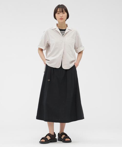 MHL.（エムエイチエル）の「COTTON LINEN STRIPE JERSEY（Tシャツ/カットソー・レディース・マルチ・2）」の3枚目の写真