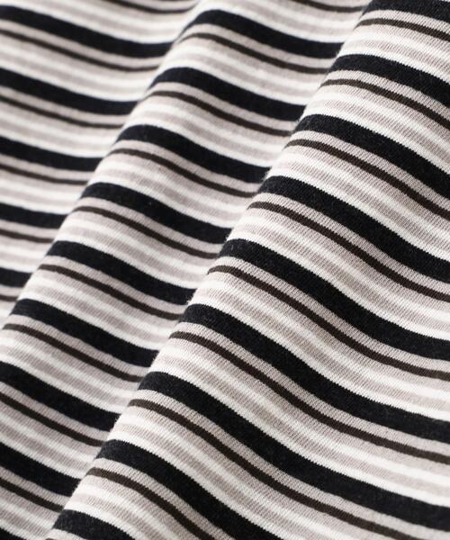 MHL.（エムエイチエル）の「COTTON LINEN STRIPE JERSEY（Tシャツ/カットソー・レディース・マルチ・2）」の7枚目の写真