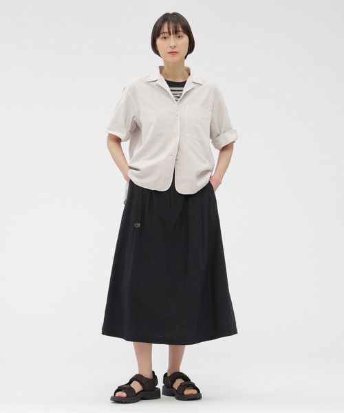 MHL.（エムエイチエル）の「COTTON LINEN STRIPE JERSEY（Tシャツ/カットソー・レディース・マルチ・2）」の3枚目の写真