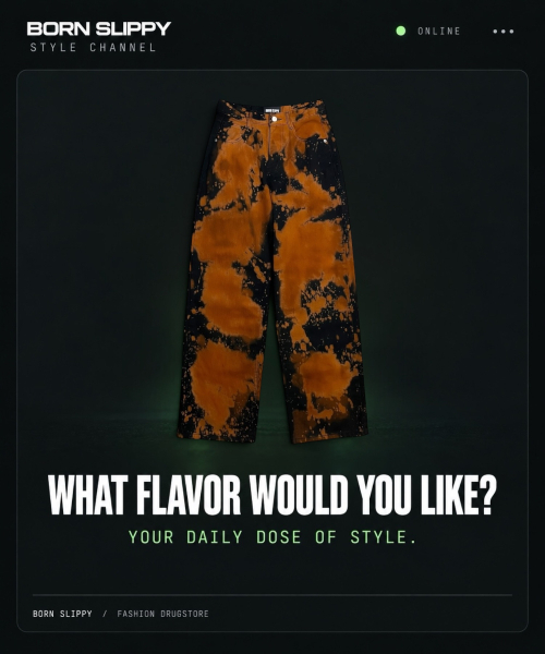 BORN SLIPPY(ボーンスリッピー)の「Chemical Drift Wide Pants (Dark Espresso Storm)(その他パンツ・レディース・その他・SMALL/MEDIUM/LARGE)」の1枚目の写真