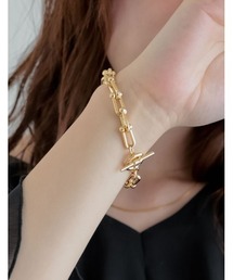 Re:EDIT（リエディ）の「オーバルモチーフチェーンブレスレット（ブレスレット）」