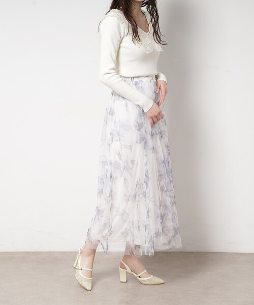 ESPERANZA(エスペランサ)の「クロスストラップセパレートパンプス(パンプス・レディース・アイボリー系8/グレー系4/ブラック系8・S/M/L/LL)」の8枚目の写真