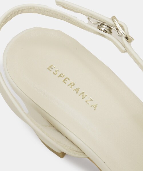ESPERANZA(エスペランサ)の「クロスストラップセパレートパンプス(パンプス・レディース・アイボリー系8/グレー系4/ブラック系8・S/M/L/LL)」の12枚目の写真