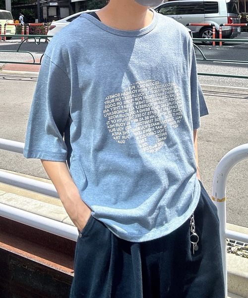 MandO(エムオー)(エムオー)の「ドッグロゴウォッシュTシャツ(Tシャツ/カットソー・メンズ・チャコールグレー/ブラック/ベージュ・LARGE/MEDIUM)」の2枚目の写真