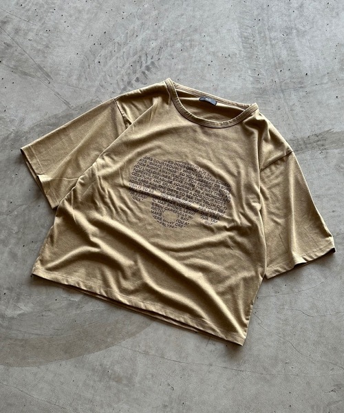 MandO(エムオー)(エムオー)の「ドッグロゴウォッシュTシャツ(Tシャツ/カットソー・メンズ・チャコールグレー/ブラック/ベージュ・LARGE/MEDIUM)」の10枚目の写真