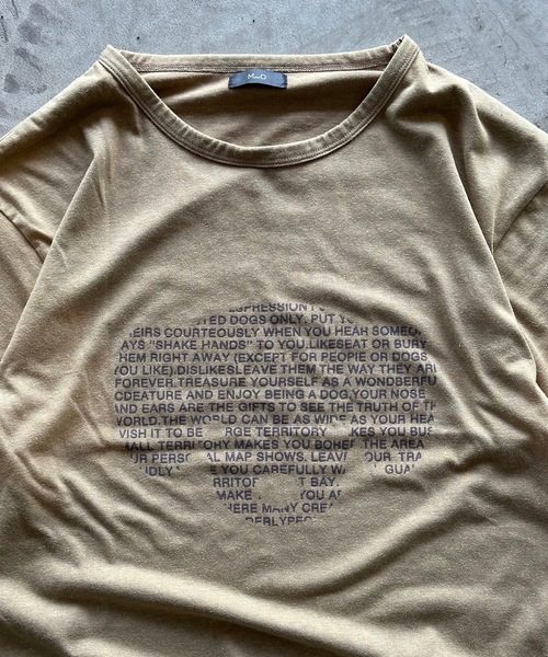 MandO(エムオー)(エムオー)の「ドッグロゴウォッシュTシャツ(Tシャツ/カットソー・メンズ・チャコールグレー/ブラック/ベージュ・LARGE/MEDIUM)」の12枚目の写真