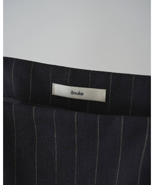 anuke(アンヌーク)の「Linen Compact Camisole 62610409(Tシャツ/カットソー・メンズ・ネイビー/ブラウン・FREE)」の10枚目の写真
