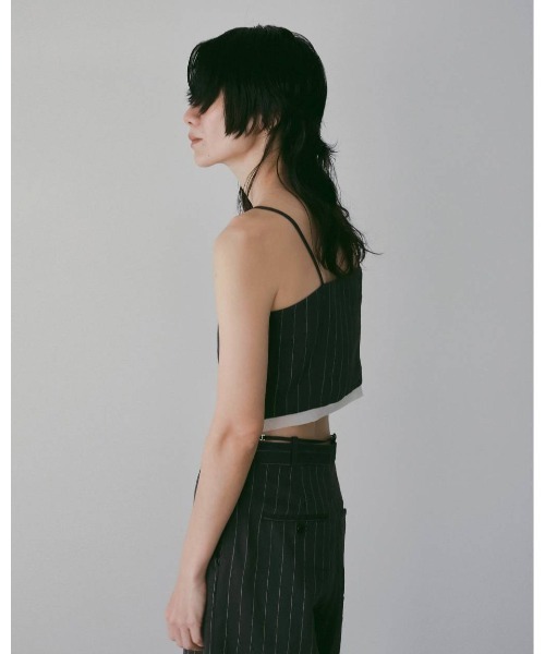 anuke(アンヌーク)の「Linen Compact Camisole 62610409(Tシャツ/カットソー・メンズ・ネイビー/ブラウン・FREE)」の5枚目の写真