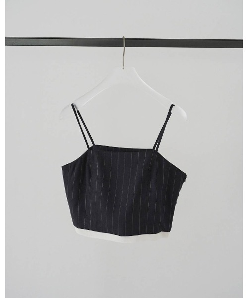 anuke(アンヌーク)の「Linen Compact Camisole 62610409(Tシャツ/カットソー・メンズ・ネイビー/ブラウン・FREE)」の8枚目の写真