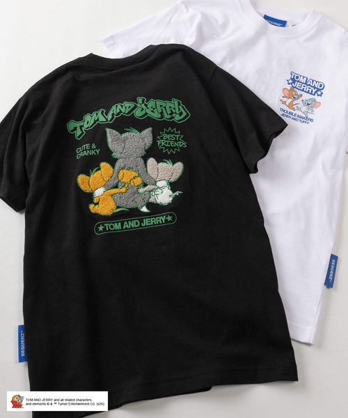 72】【TOM and JERRY/トムとジェリー】サガラ刺繍 バックプリント