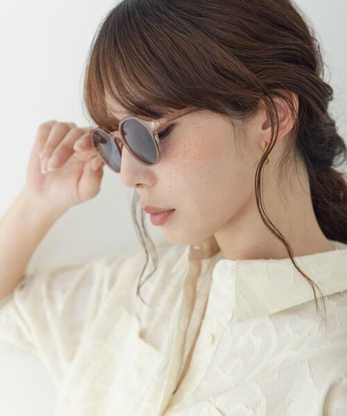 Swayme(スウェイミー)の「クリアカラーレンズサングラス(サングラス・レディース・ブラウン/ベージュ/グレー・ONE)」の15枚目の写真
