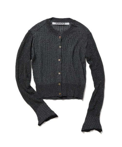 perverze ニット　カーディガン　ブラック PERVERZE/パーバーズ】20SS Crash wide knit cardigan【買取入荷情報
