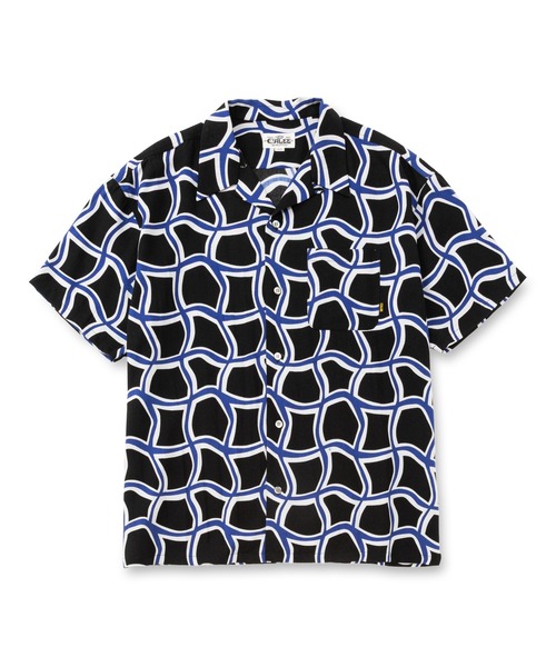 CALEE(キャリー)の「DISTORTION CHECK S/S SH(シャツ/ブラウス・メンズ・ブラウン/ブラック・LARGE/X-LARGE/MEDIUM)」の1枚目の写真