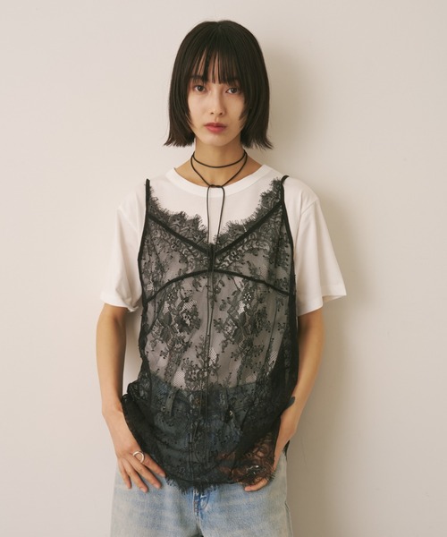 AIC.(エーアイシー)の「レースキャミ×Tシャツアンサンブル(アンサンブル・レディース・その他2/その他1・FREE)」の6枚目の写真