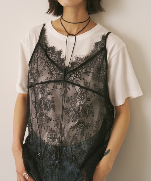 AIC.(エーアイシー)の「レースキャミ×Tシャツアンサンブル(アンサンブル・レディース・その他2/その他1・FREE)」の14枚目の写真
