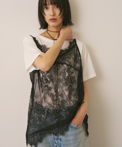 AIC.(エーアイシー)の「レースキャミ×Tシャツアンサンブル(アンサンブル・レディース・その他2/その他1・FREE)」の9枚目の写真