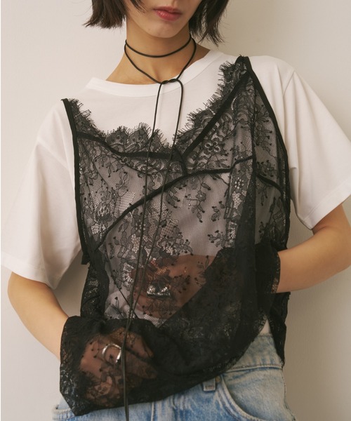 AIC.(エーアイシー)の「レースキャミ×Tシャツアンサンブル(アンサンブル・レディース・その他2/その他1・FREE)」の15枚目の写真