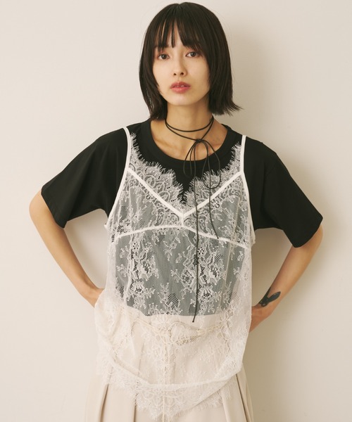 AIC.(エーアイシー)の「レースキャミ×Tシャツアンサンブル(アンサンブル・レディース・その他2/その他1・FREE)」の20枚目の写真