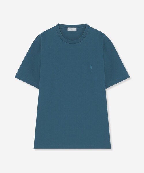 MACKINTOSH LONDON(マッキントッシュ ロンドン)の「【WEB・一部店舗限定】プラチナポンチロゴ刺繍Tシャツ(Tシャツ/カットソー・メンズ・ブラック/チャコールグレー/ブルー/ホワイト・M/XL/L)」の4枚目の写真