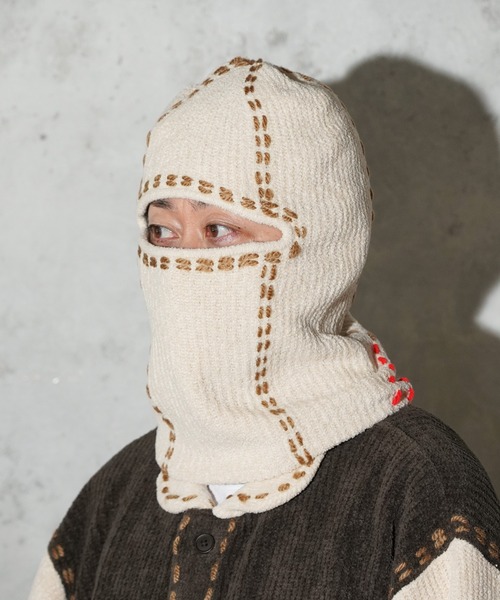 PHINGERIN（フィンガリン）の「PHINGERIN / フィンガリン PG1 BALACLAVA (PD-252-HA-011)（ニットキャップ/ビーニー・メンズ・ベージュ・FREE）」の3枚目の写真