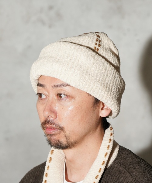 PHINGERIN（フィンガリン）の「PHINGERIN / フィンガリン PG1 BALACLAVA (PD-252-HA-011)（ニットキャップ/ビーニー・メンズ・ベージュ・FREE）」の2枚目の写真