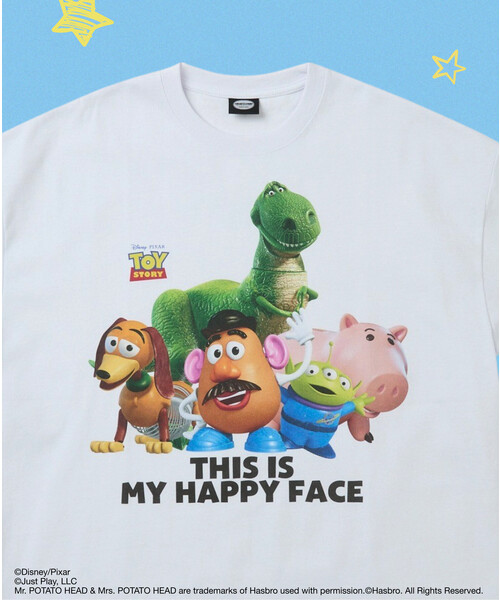 FREAK'S STORE(フリークスストア)の「「トイ・ストーリー」 別注 キャラクタープリント クルーネックTシャツ 限定展開(Tシャツ/カットソー・メンズ・オフホワイト/ブラック/チャコールグレー/グレー/ライトグレー/ホワイト/ナチュラル/シルバー/その他/ダークグレー/ベージュ/ゴールド・SMALL/LARGE/MEDIUM)」の3枚目の写真