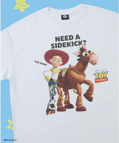 FREAK'S STORE(フリークスストア)の「「トイ・ストーリー」 別注 キャラクタープリント クルーネックTシャツ 限定展開(Tシャツ/カットソー・メンズ・オフホワイト/ブラック/チャコールグレー/グレー/ライトグレー/ホワイト/ナチュラル/シルバー/その他/ダークグレー/ベージュ/ゴールド・SMALL/LARGE/MEDIUM)」の10枚目の写真