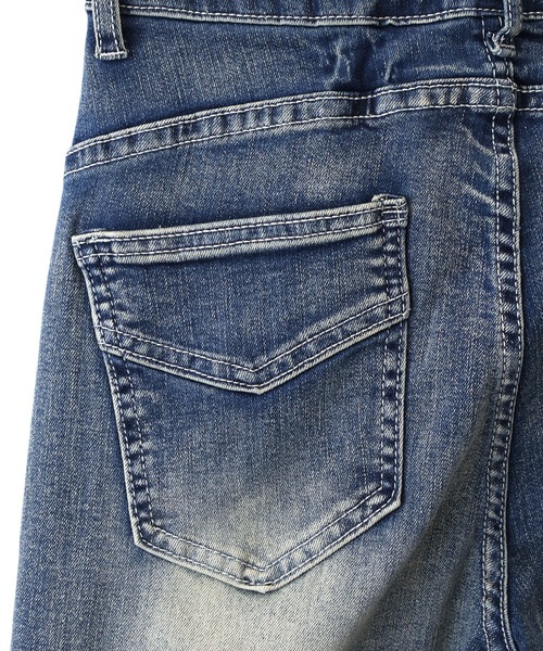 SpRay(スプレイ)の「サイドフリンジデニムフレアパンツ(デニムパンツ・レディース・ブルー/ブラック・SMALL/MEDIUM)」の9枚目の写真