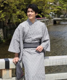 和なでしこ（ワナデシコ）の「浴衣 メンズ セット 男物綿浴衣3点セット（浴衣）」