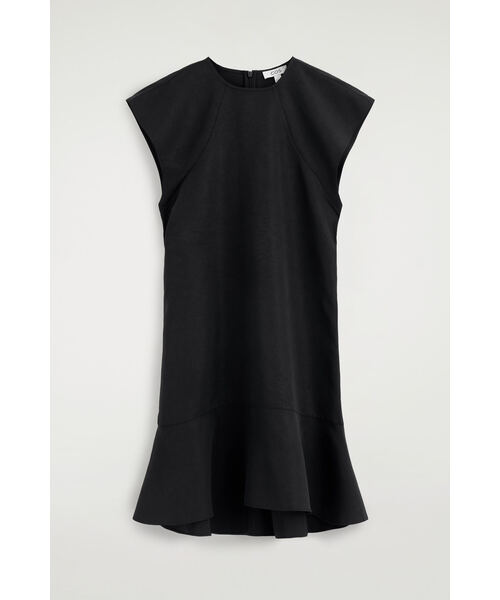 COS(コス)の「フレアスリーブ ミニワンピース(ドレス・レディース・ブラック・32/42/40/38/36/34)」の6枚目の写真