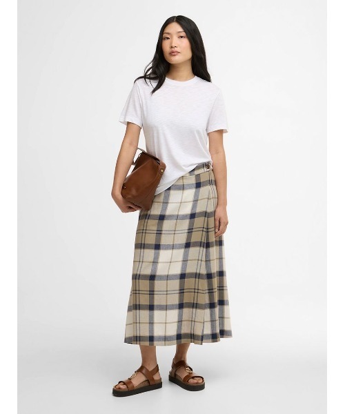 Barbour（バブアー）の「Ballina タータン ミディスカート（スカート・レディース・ネイビー・8/10）」の3枚目の写真