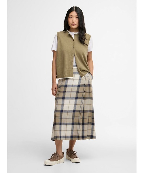 Barbour（バブアー）の「Ballina タータン ミディスカート（スカート・レディース・ネイビー・8/10）」の4枚目の写真