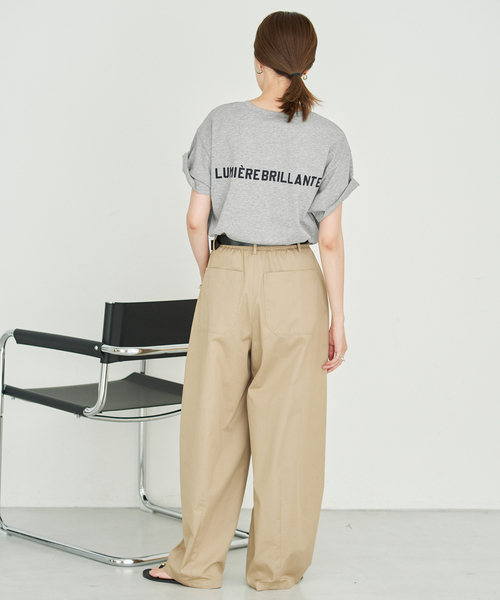 SLOBE IENA(スローブイエナ)の「《WEB限定/追加2》1ST ETOILE Tシャツ(Tシャツ/カットソー・レディース・ブラウン/グレー/カーキ/ネイビー・FREE)」の6枚目の写真
